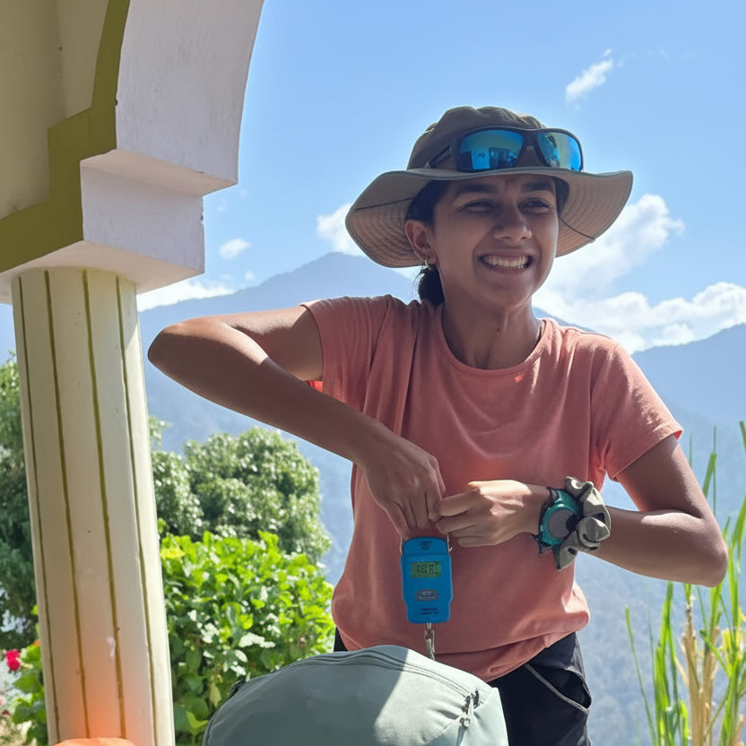 The Solace UPF 50+ sun hat by TheRec for Indian trekking