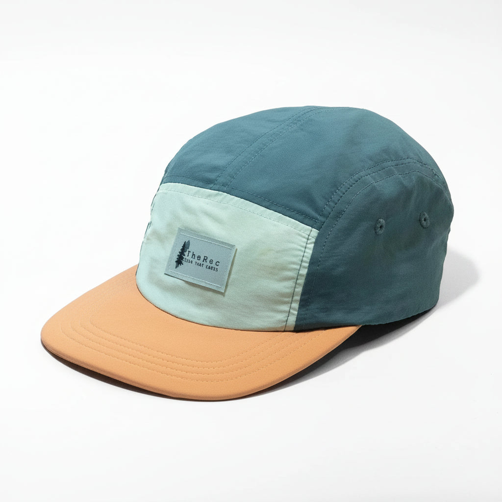 The Camp Classic sun-safe trail cap in Cadmium Orange