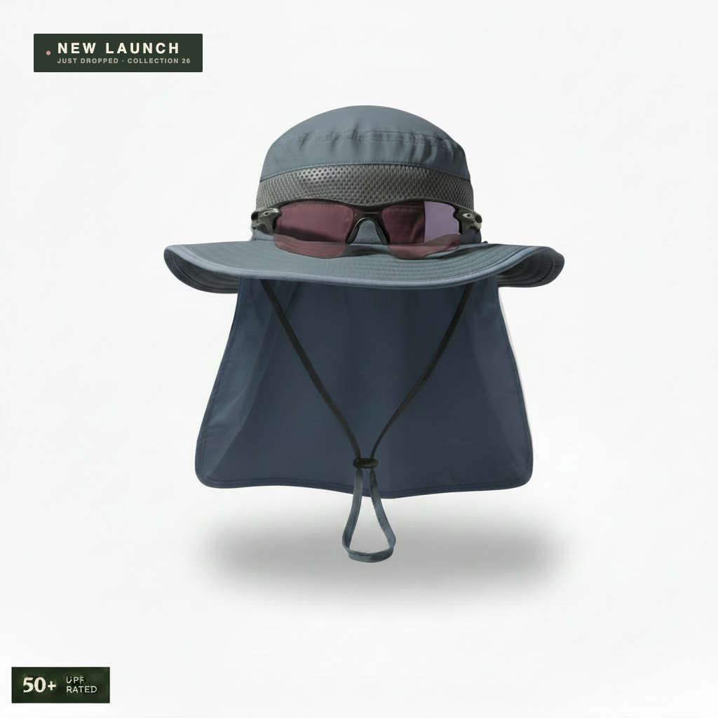 The Solace sun hat Glacier Blue