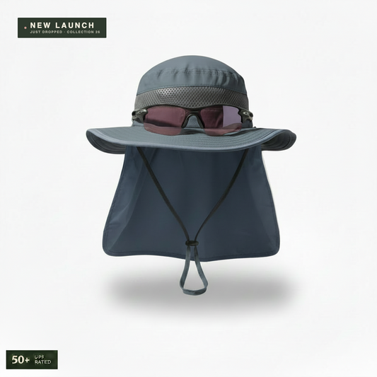 The Solace — UPF 50+ Sun Hat with Adjustable Fit & Neck Flap