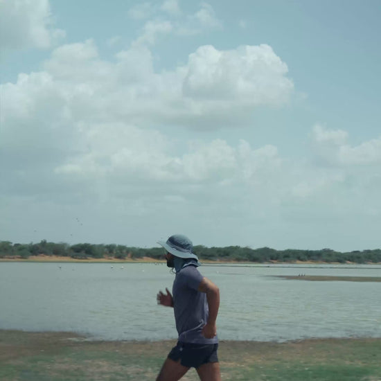 The Solace sun hat Glacier Blue